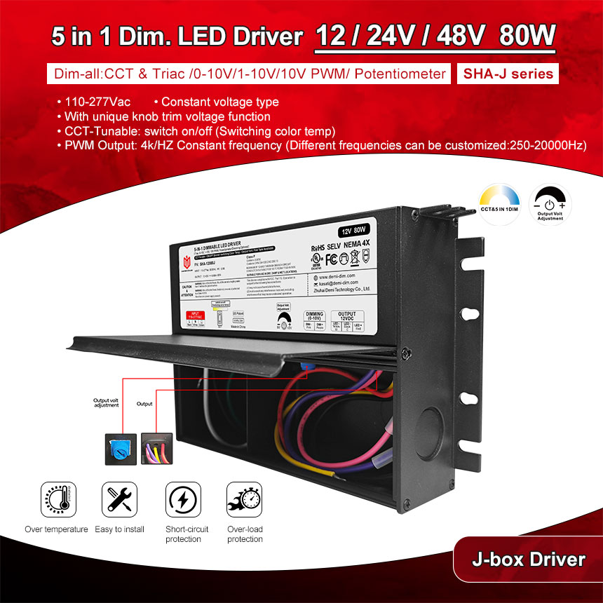 80 W dimmbarer LED-Treiber