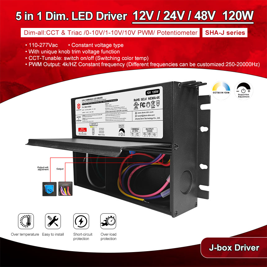 120 W dimmbarer LED-Treiber