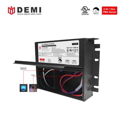 UL-Zertifizierung CCT & Triac/0 10 V dimmbarer 12 V 60 W Konstantspannungs-dimmbarer LED-Streifentreiber
        